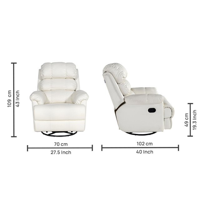 Single Seater Recliner - 361 (White)