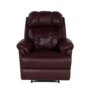 Single Seater Recliner Sofa - 369 (Burgundy)