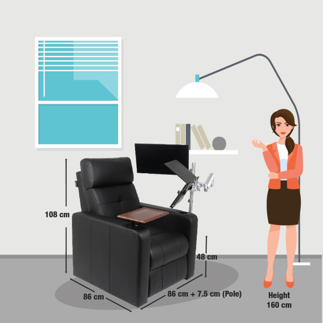 Work From Home Recliner - Zuum Ergo (Black)