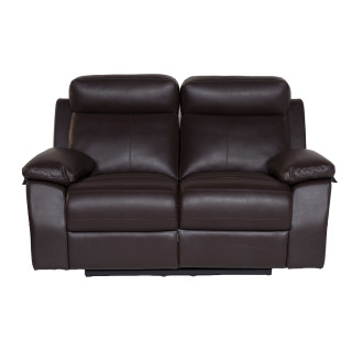 Two Seater Recliner Sofa - Lazino (Brown)