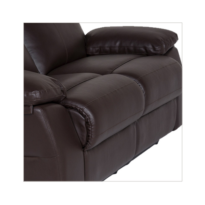 Two Seater Recliner Sofa - Lazino (Brown)