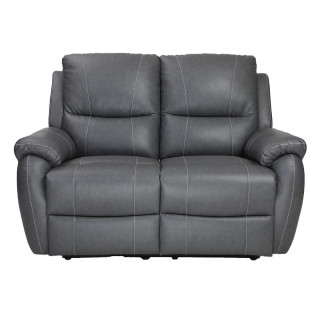 Two Seater Recliner Sofa - Lite (Grey Two Tone)