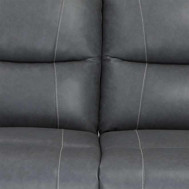 Two Seater Recliner Sofa - Lite (Grey Two Tone)