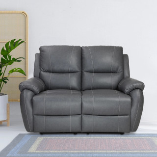 Two Seater Recliner Sofa - Lite (Grey Two Tone)