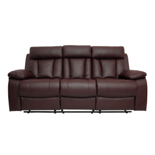 Three Seater Recliner Sofa - Magna (Brown)