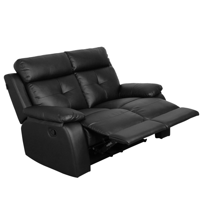 Two Seater Recliner Sofa - Ohio (Black)