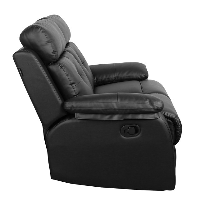 Two Seater Recliner Sofa - Ohio (Black)