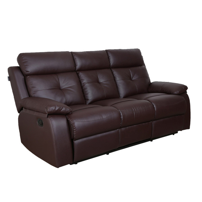 Three Seater Recliner Sofa - Ohio (Brown)