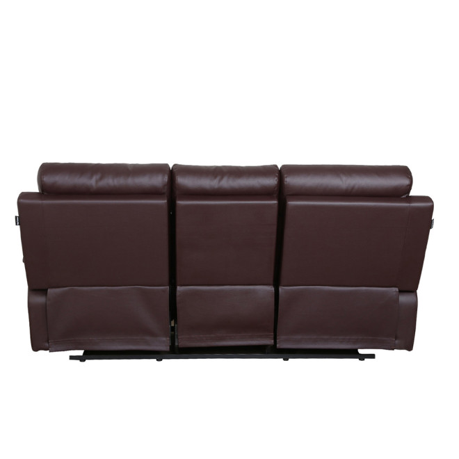 Three Seater Recliner Sofa - Ohio (Brown)