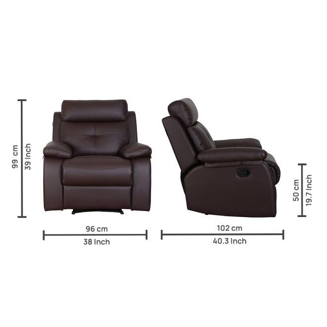 Single Seater Recliner - Ohio (Brown)