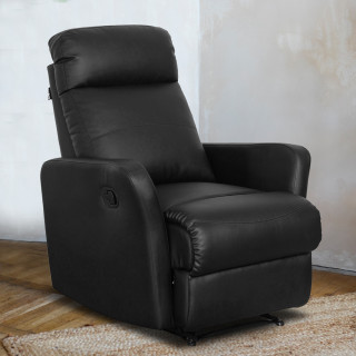 Single Seater Recliner - Sleek (Black)