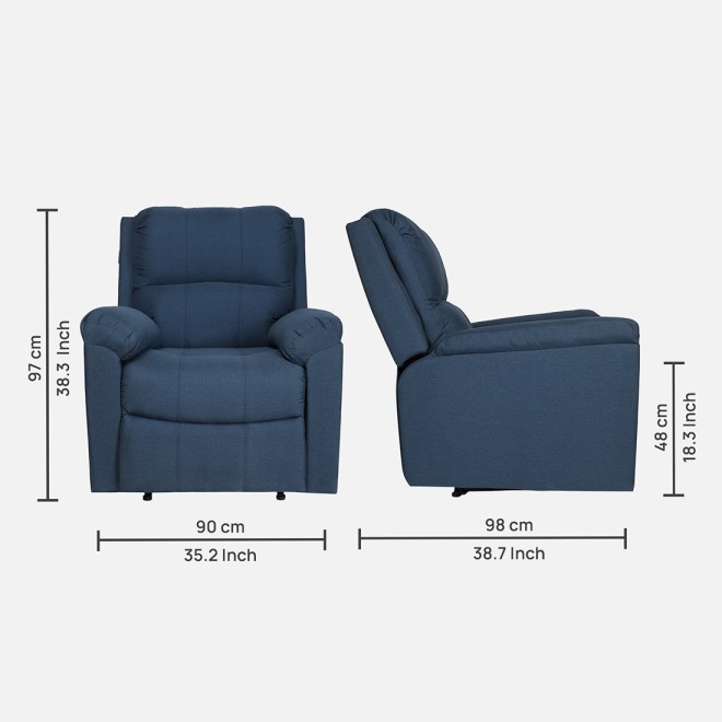 Single Seater Recliner - Spino (Teal)