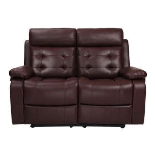 Two Seater Recliner Sofa - Tango (Cherry Two Tone)