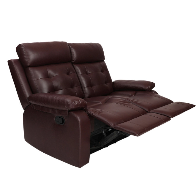 Two Seater Recliner Sofa - Tango (Cherry Two Tone)