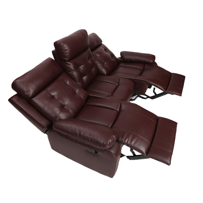Three Seater Recliner Sofa - Tango (Cherry Two Tone)
