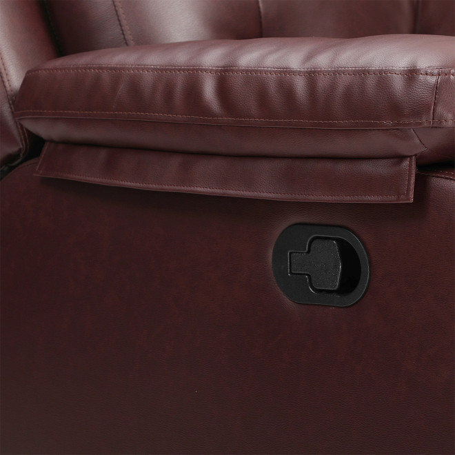 Three Seater Recliner Sofa - Tango (Cherry Two Tone)