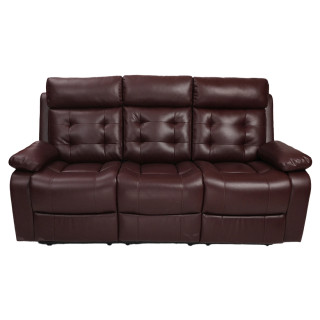 Three Seater Recliner Sofa - Tango (Cherry Two Tone)