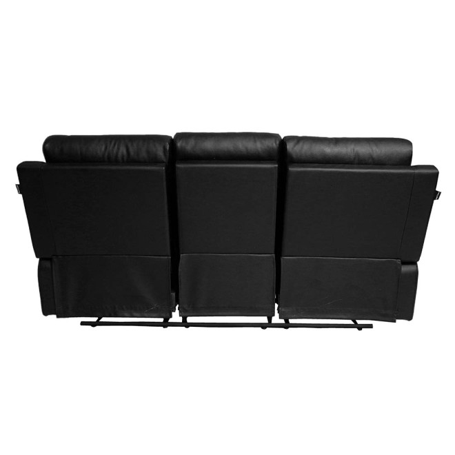 Three Seater Recliner Sofa - Magna (Black)