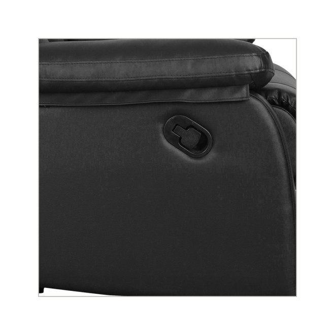 Three Seater Recliner Sofa - Magna (Black)